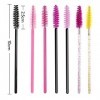 Lot de 100 brosses à cils, brosses à mascara, brosses jetables pour extensions de cils, contours de sourcils et maquillage, n