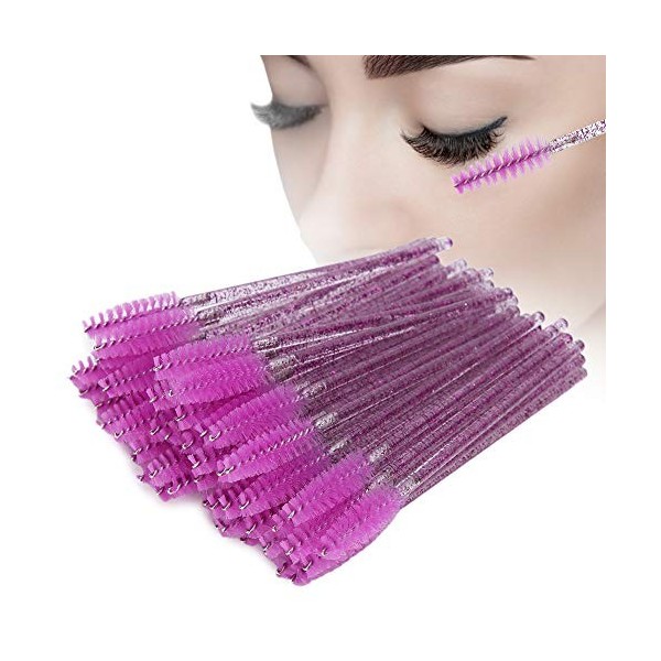 50pcs Brosse à Cils Jetable Baguettes De Mascara Applicateur De Maquillage De Cils Pour un Maquillage Parfait, Brosse De Toil