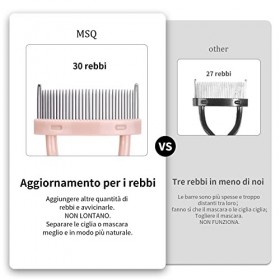 Peigne à cils avec couvercle de protection pour cils peigne à sourcils brosse cosmétique mascara applicateur