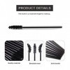 100pcs Brosses à Cils Jetables Goupillon Cils Mascara Brosse à Sourcils en Silicone Outil de Maquillage Mascara pour Extensio