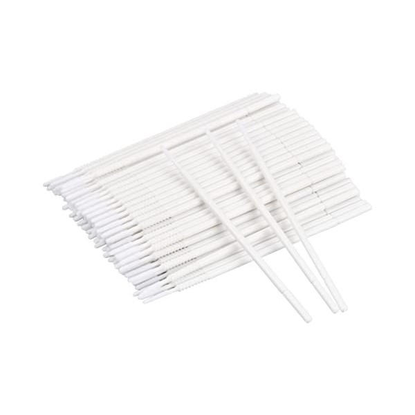 100 Pièces Micro Applicateurs Brosses Coton-tige Brosse Micro Pinceaux, Jetables Mini Pinceau Extensions de Cils Coton-tige S