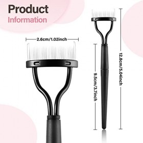 WLLHYF Peigne à cils Brosse à sourcils Cils Séparateur Métal Dents Cils Peigne Mascara Applicateur Brosses Cosmétiques Outil 