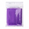 200pcs Extension de Cils Micro Applicateur Brosse Brosse à Cils pour le Maquillage et le Nettoyage Violet 