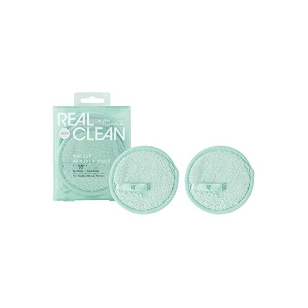 REAL TECHNIQUES Tampons Démaquillants - Set 2 Disques Démaquillants Réutilisables