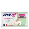 DemakUp Adapt Bio Cotons à Démaquiller - Visage et Yeux - 100% Fibres de Coton Naturelles Biologiques et non Blanchies - Cer