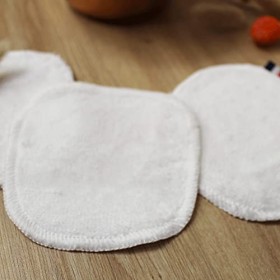 10 Carrés Démaquillants, Lavables, Bi-matière : Coton/BAMBOU & Microfibre - Préférez notre Fabrication Entièrement Française