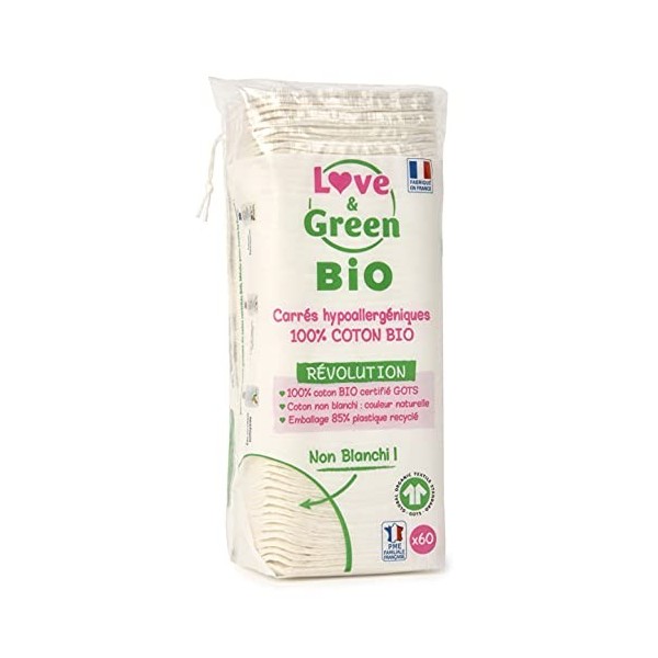 Love & Green BIO Cotons Carrés x60