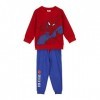 Chandal Coton Brossé Spiderman ROUGE