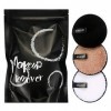 Vtrem Lot de 3 tampons démaquillants réutilisables et doux pour le nettoyage du visage - Chiffon de démaquillage double face 