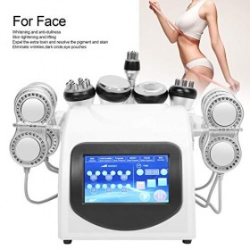 6 en 1 Appareil Minceur Anti Cellulite, Multifonctions 40K Radiofréquence Machine de Beauté Corps, Raffermissement et Élimina