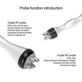 6 en 1 40K Ultrasons Radiofréquence Cavitation Anti-cellulite Produit de Beauté Masseur Facial avec 6 Accessoires de Cavitati