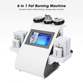 Machine de Brûleur de Graisse RF à Pression Négative Corporelle 6 en 1, Machine de Beauté Amincissante pour le Corps 40K, Mas