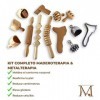 Kit complet Materotherapy & MetalTherapy 14 pièces | Réaffirmation du corps naturel | Réaffirmé en métaturapie | Timéthérapie