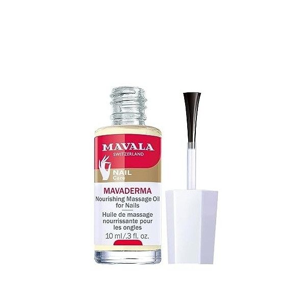 Mavala - Huile de Massage Mavaderma Nourrissante pour Ongles - À Base dHuiles de Germe de Blé, dOlive, dAmande Douce - Act