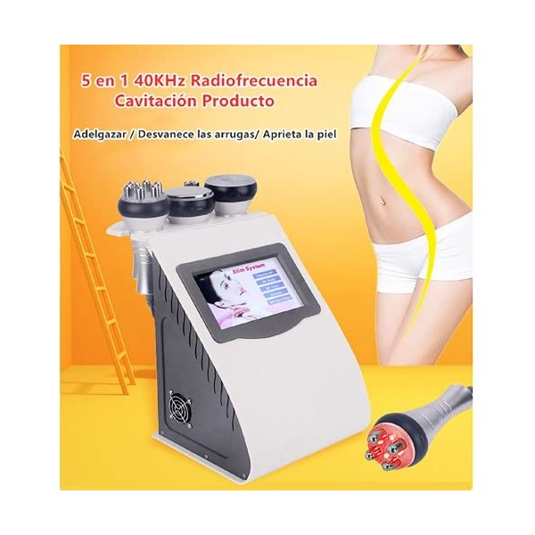 yuyte 5-en-1 40KHz Radiofréquence Cavitation Produit de Beauté Anti-Cellulite Cellulite Facial Massager Body Lifting Shaping 