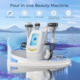 Machine de beauté 4 en1, SEAAN 40K Beauté Corps Radiofréquence , machine de cavitation corporelle,soins du visage multifoncti