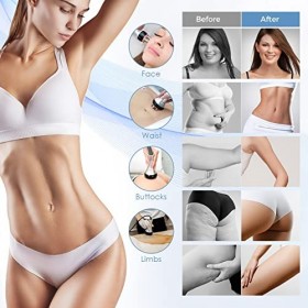 RINRI Machine de Beauté 4 en 1, Machine de Cavitation 40K, Machine de Sculpture du Corps, Appareil Radiofréquence Visage et C