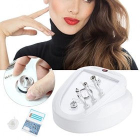 Máquina de belleza de dermoabrasión de diamante, dispositivo de microdermabrasión con 9 cabezas de diamante, eliminación de p