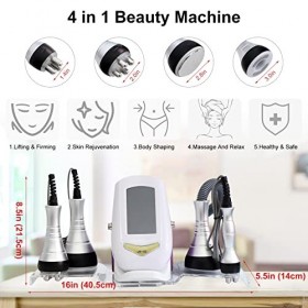 FAZJEUNE 40K Appareil de Beauté Visage Corps 4 In 1 Multipolaire Beauté Machine Massage Corporel Soins de La Peau Rejuvenatio