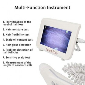 Détection numérique de la santé de la peau, Détecteur de peau du visage de follicule pileux du cuir chevelu Détection de la s