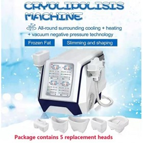 Machine de perte de poids de cryothérapie de congélation de graisse à 360 ° avec 2 poignées, machine de cryolipolyse réduisan