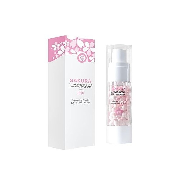 Sakura Gluta Brightening Booster Cream, Sakura Gluta Brightening Underarm Cream, Sakura Glutathione Reduce White Skin 3PCS 