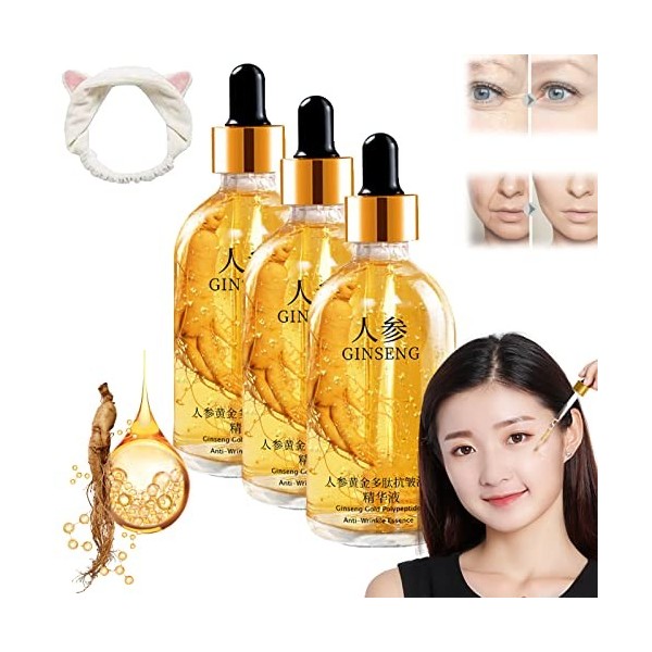 Ginseng Polypeptide Anti-Ageing Essence, Ginseng Essence Water, Ginseng Gold Polypeptide Anti-Ageing Essence, Ginseng Anti Wr