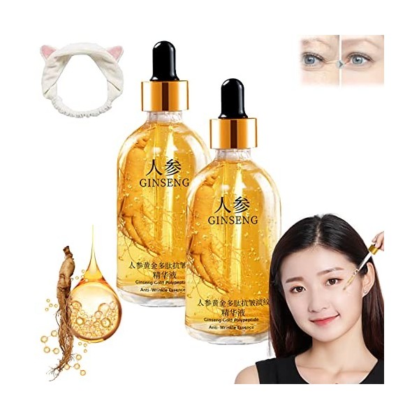 Ginseng Polypeptide Anti-Ageing Essence, Ginseng Essence Water, Ginseng Gold Polypeptide Anti-Ageing Essence, Ginseng Anti Wr