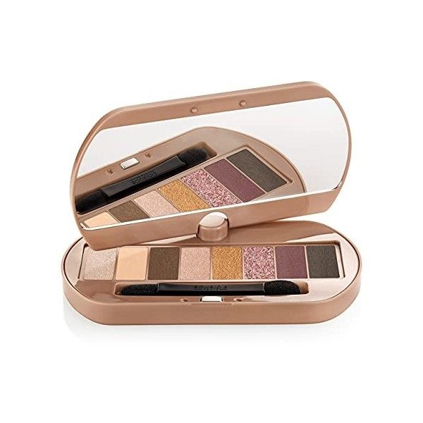 Bourjois - Ombre à paupières Eyecatching Nude - Palette de 8 - Teintes naturelles - Fini mat, nacré ou pailleté - Unique 4,5g