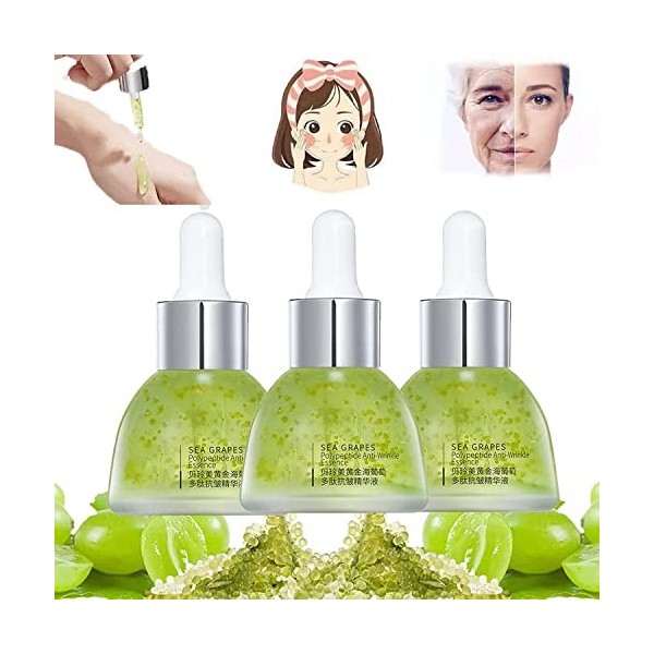 Luminea Sea Grape Facial Serum, Sea Grape Facial Anti Wrinkle Serum, Sea Grape Whitening Serum, Convient à tous les types de 