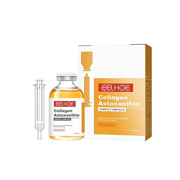 2 Bottles | Collagen Astaxanthin Lifting Ampoule, Collagen Face Serum | 30ml, Moisturize Skin