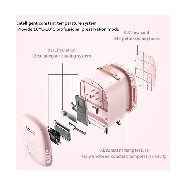 Beauty Mini Refrigerator Suitable for Skin Care Products and Cosmetics Breast Milk Portable Compact Personal Makeup Refrigera