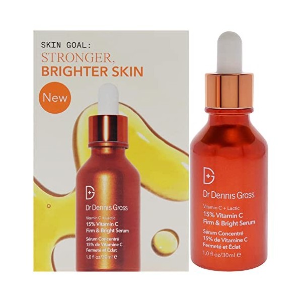 Dr. Dennis Gross Vitamin C Lactic 15 Precentage Vitamin C Firm and Bright Serum for Unisex 1 oz Serum