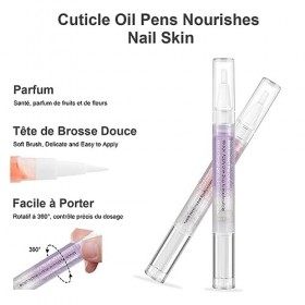 Huiles pour Cuticules, Bestauty 15pcs Huile Cuticule Ongle Stylo,Coffret Soin des Ongles Saveur Mixte