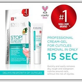 Eveline Cosmetics Nail Therapy Express Gel-Crème Dissolvant Instantané Pour Cuticules 15 Secondes | 12ml | Revitalisant Forti