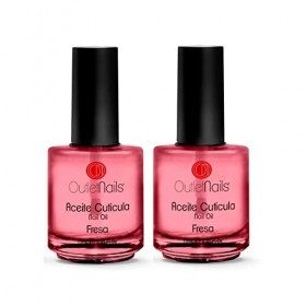 2 x huile pour cuticules - Fraise 15 ml/Idéal pour les manucures - Outlet Nails
