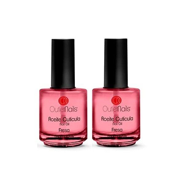 2 x huile pour cuticules - Fraise 15 ml/Idéal pour les manucures - Outlet Nails