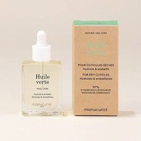 Manucurist Huile Verte Ongles - Huile Cuticules Ongles - Nourrit et Régénère Ongles et Cuticules - Favorise la Repousse - Mél