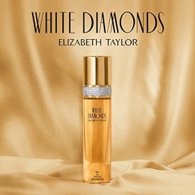 Elizabeth Taylor, Duo Parfum et Brume, White Diamonds, Eau de Toilette Vaporisateur pour Femme 100 ml et White Diamonds Lus