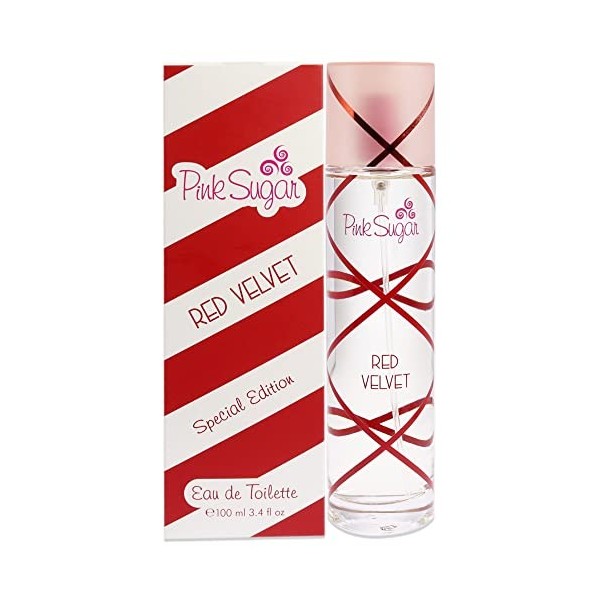 Aquolina Pink Sugar Red Velvet For Women 3.4 oz EDT Spray Special Edition 