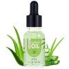 CHUCHU Huile pour cuticules pour ongles, huile de jojoba pour cuticules contient de la vitamine B et E, renforce les ongles, 