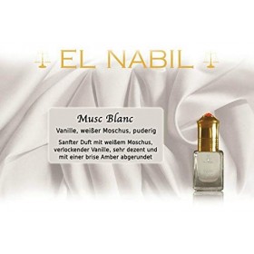 Musc Blanc 5ml Parfum - El Nabil Misk Musc Huile Parfumée pour HOMMES & FEMMES