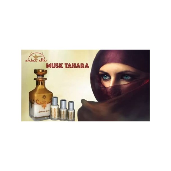 Musk Tahara Intime White Attar Huile de parfum concentrée 100 ml Ambre Cerf Musc Oud Forte Longue durée 36 ml 