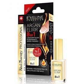 Huile régénératrice intense 12 ml pour ongles et cuticules, élixir à lhuile dargan, thérapie pour ongles dEveline Cosmetic