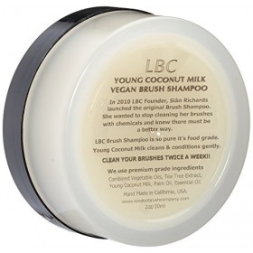 LONDON BRUSH COMPANY Vegan Young Coconut Milk Shampooing Solide pour Pinceau de Maquillage English Lavender