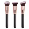 Hnsedjdh 3Pcs Pinceaux de Maquillage Fond de Teint Poudre Libre Correcteur MéLange Fard à Joues Pinceau Professionnel CosméTi