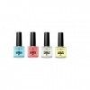 Lot de 4 huiles revitalisantes pour cuticules Claresa Manucure Traitement Après-shampoing 5 ml Parfumé Vanille Cherry Citron 