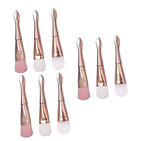 Beaupretty 9 Pièces Brosse De Masque En Silicone Outils DArgile Pinceaux De Masque Pour Les Soins Du Visage Pinceaux De Maqu