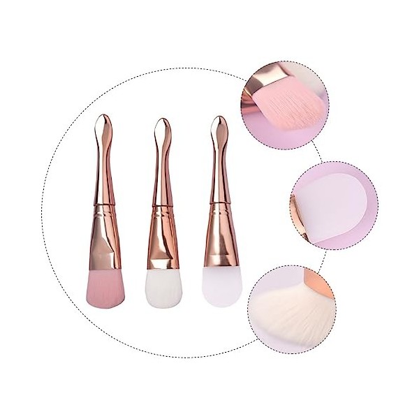 Beaupretty 9 Pièces Brosse De Masque En Silicone Outils DArgile Pinceaux De Masque Pour Les Soins Du Visage Pinceaux De Maqu