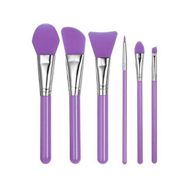 ANSO 1 lot de 6 pinceaux de maquillage en silicone pour masque de beauté